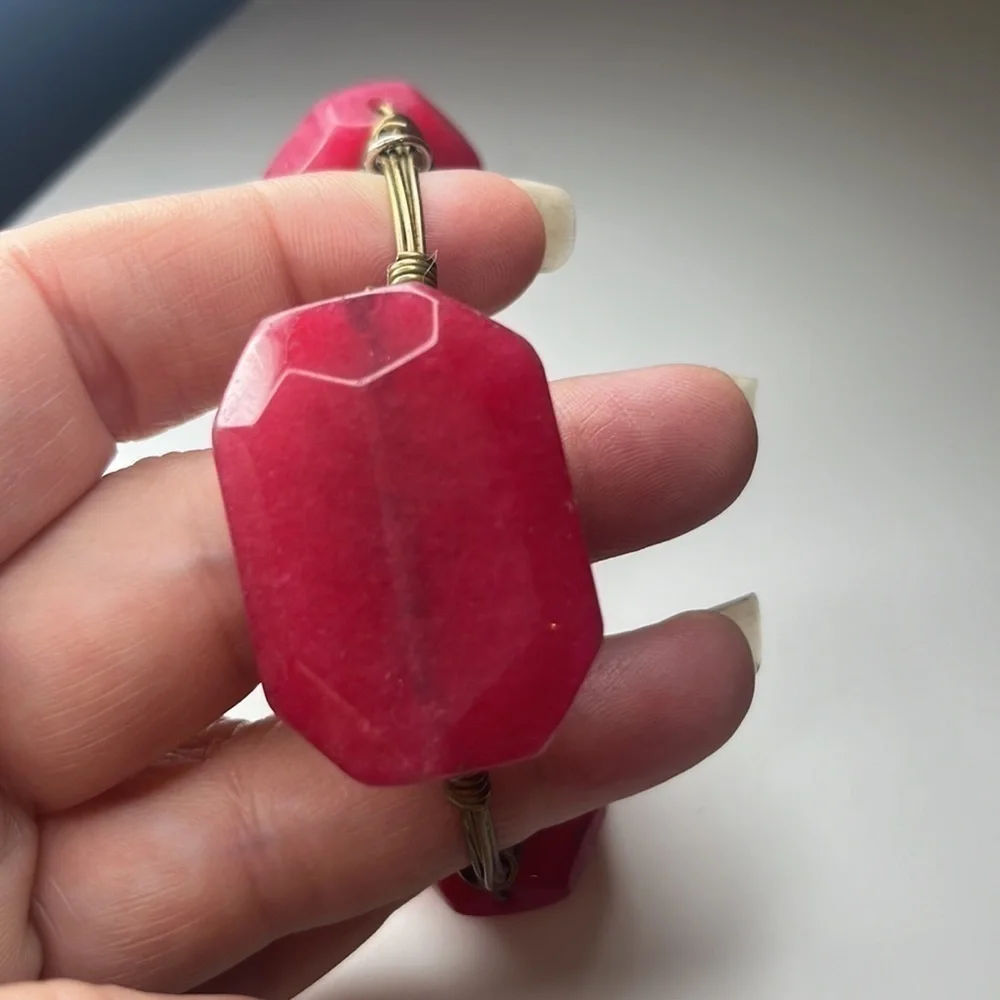 𝅺BOURBON and Bowties Dusty Rose Bangle